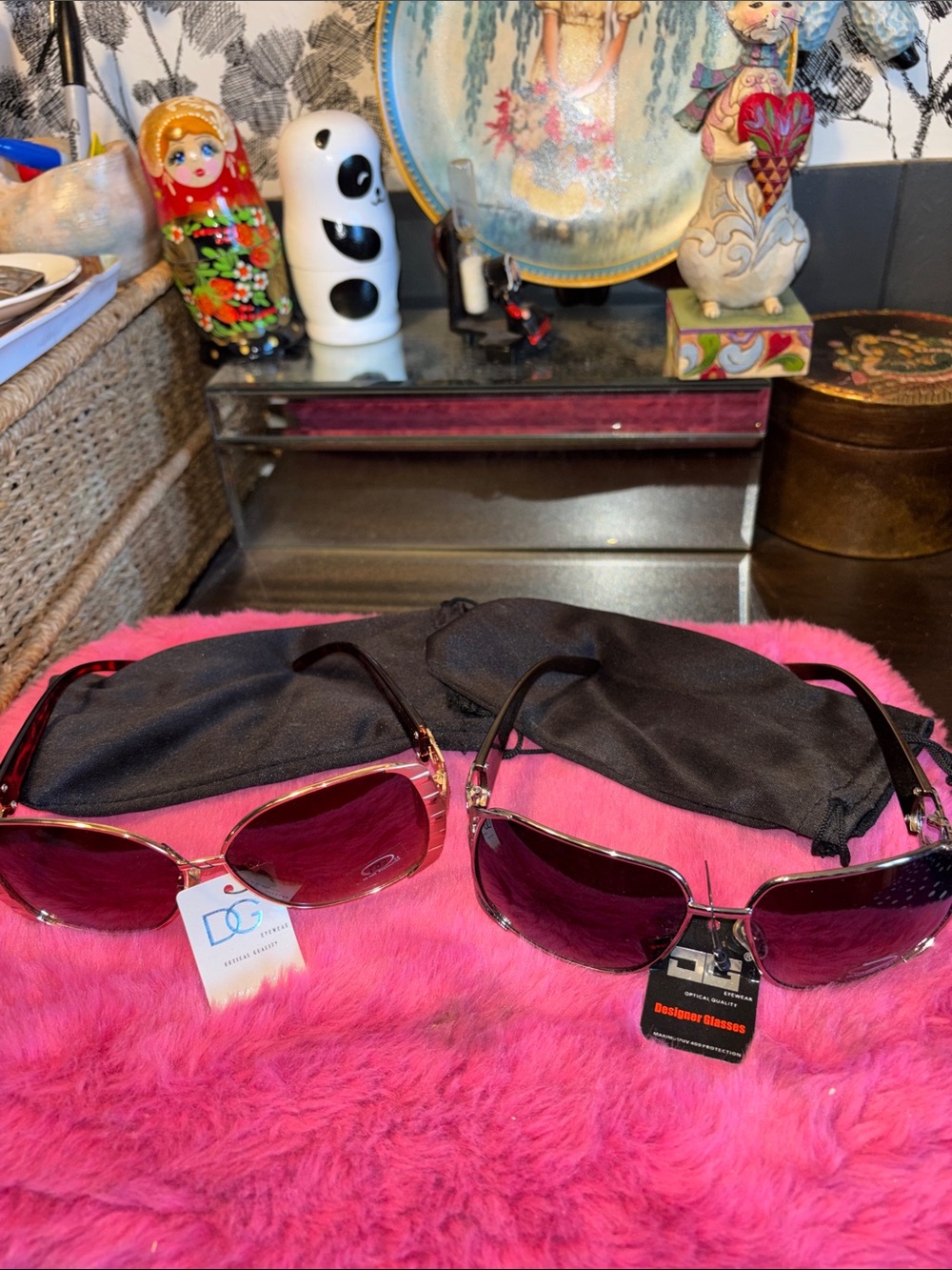 NWT Set  of two designer glasses 400 protection